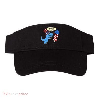 Damn TRex Short Hands Firecracker Funny Firework 4th Of July Visor