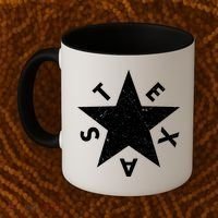 Distressed Texas Star Coffee Mug thumb 2