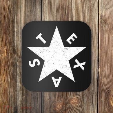 Distressed Texas Star Coaster