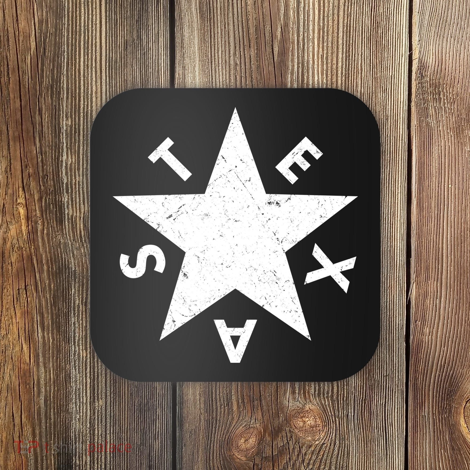 Distressed Texas Star Coaster