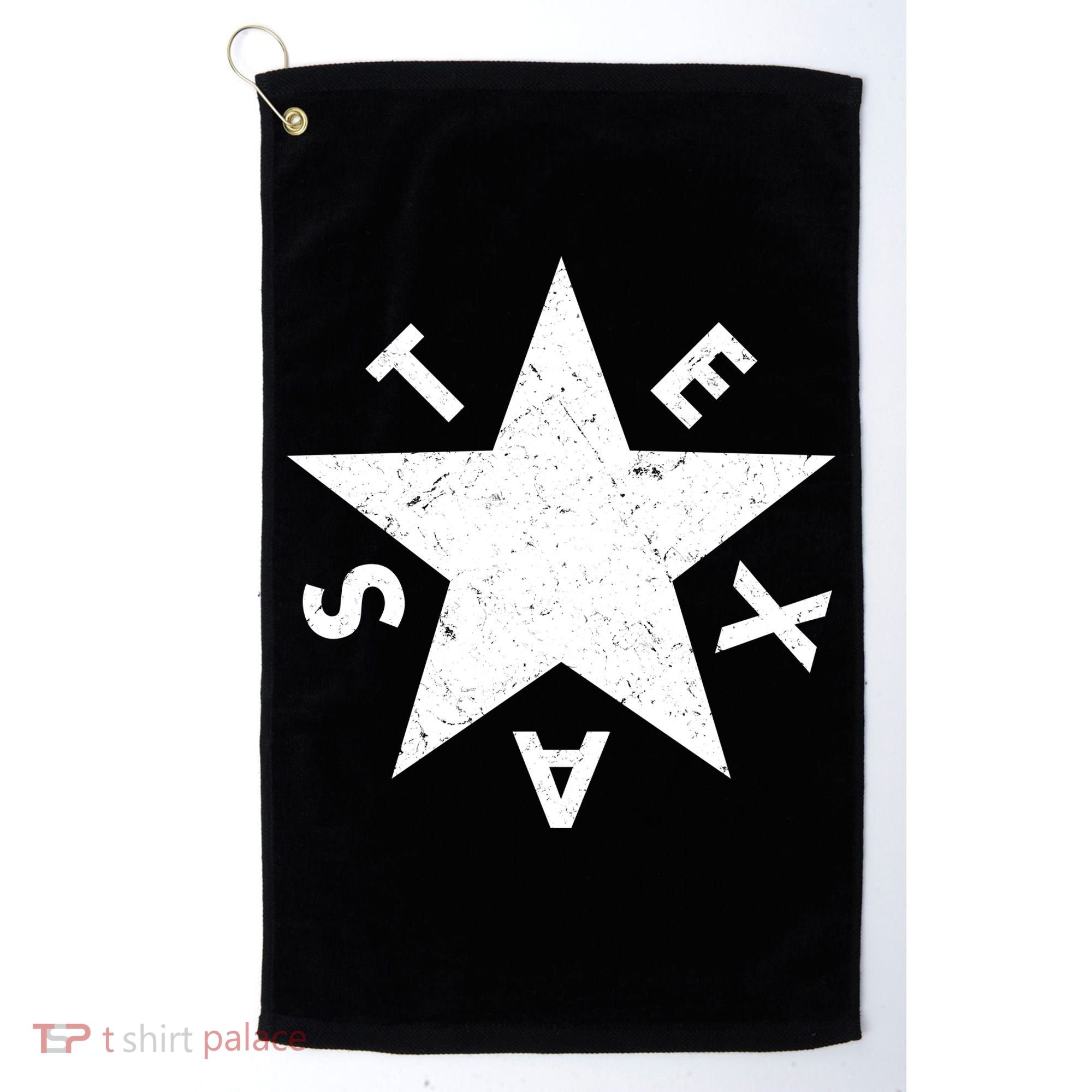 Distressed Texas Star Golf Towel