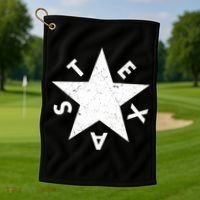 Distressed Texas Star Golf Towel thumb 1