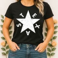 Distressed Texas Star Women's T-Shirt thumb 2