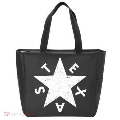 Distressed Texas Star Tote Bag