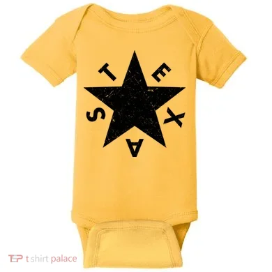 Distressed Texas Star Baby Bodysuit