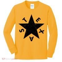 Distressed Texas Star Kids Long Sleeve Shirt thumb 0