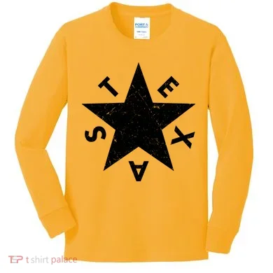 Distressed Texas Star Kids Long Sleeve Shirt