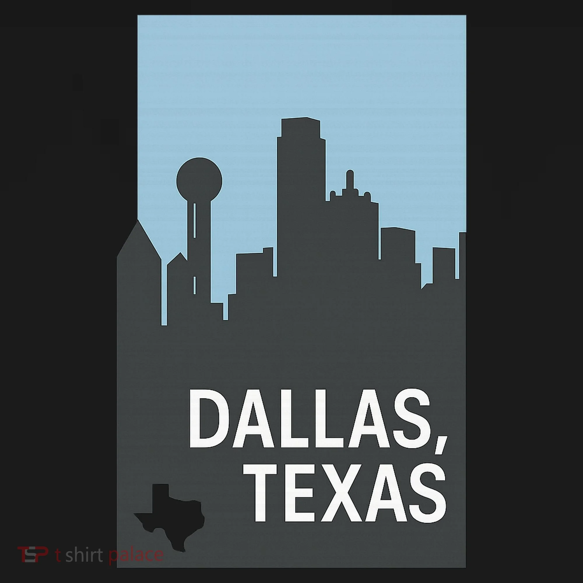 Dallas Texas Simple Doggie Tank