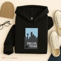 Dallas Texas Simple Hoodie thumb 4
