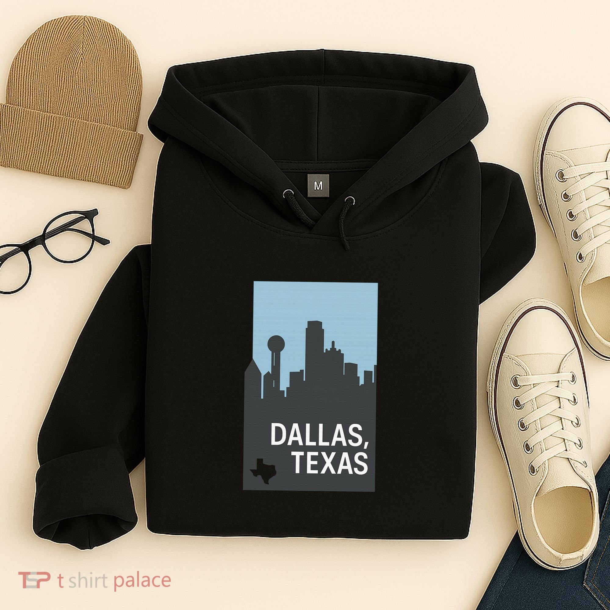 Dallas Texas Simple Hoodie
