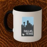 Dallas Texas Simple Coffee Mug thumb 2