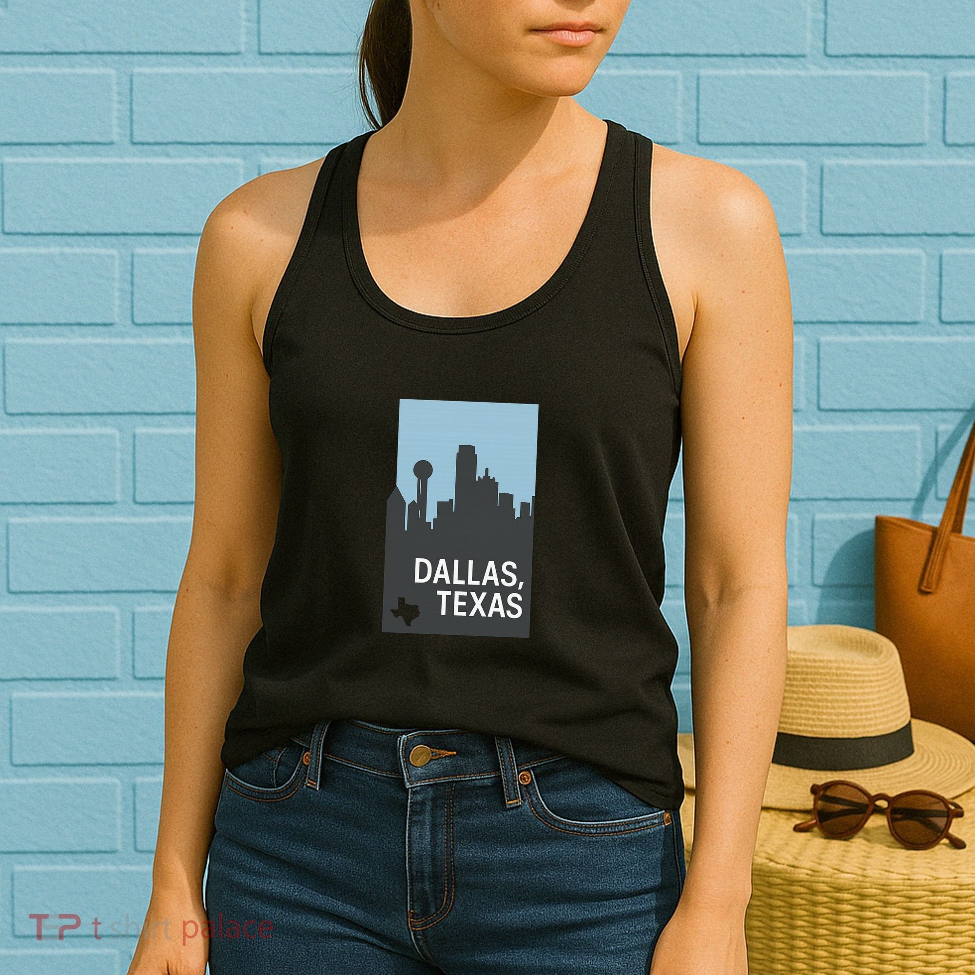Dallas Texas Simple Women's Tank Top