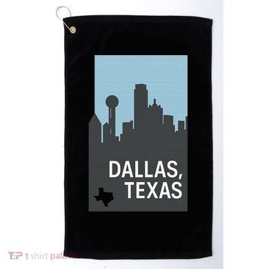 Dallas Texas Simple Golf Towel