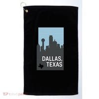 Dallas Texas Simple Golf Towel thumb 0