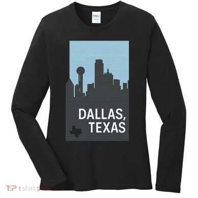 Dallas Texas Simple Women's Long Sleeve Shirt