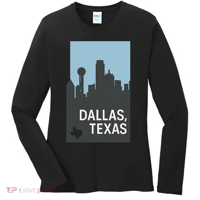 Dallas Texas Simple Women's Long Sleeve Shirt