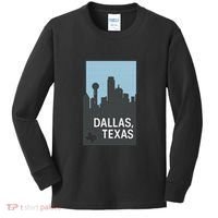 Dallas Texas Simple Kids Long Sleeve Shirt thumb 0