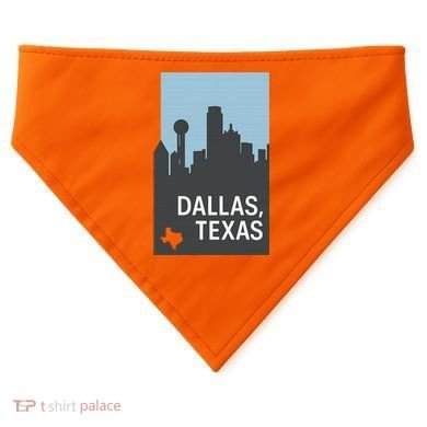 Dallas Texas Simple USA-Made Doggie Bandana