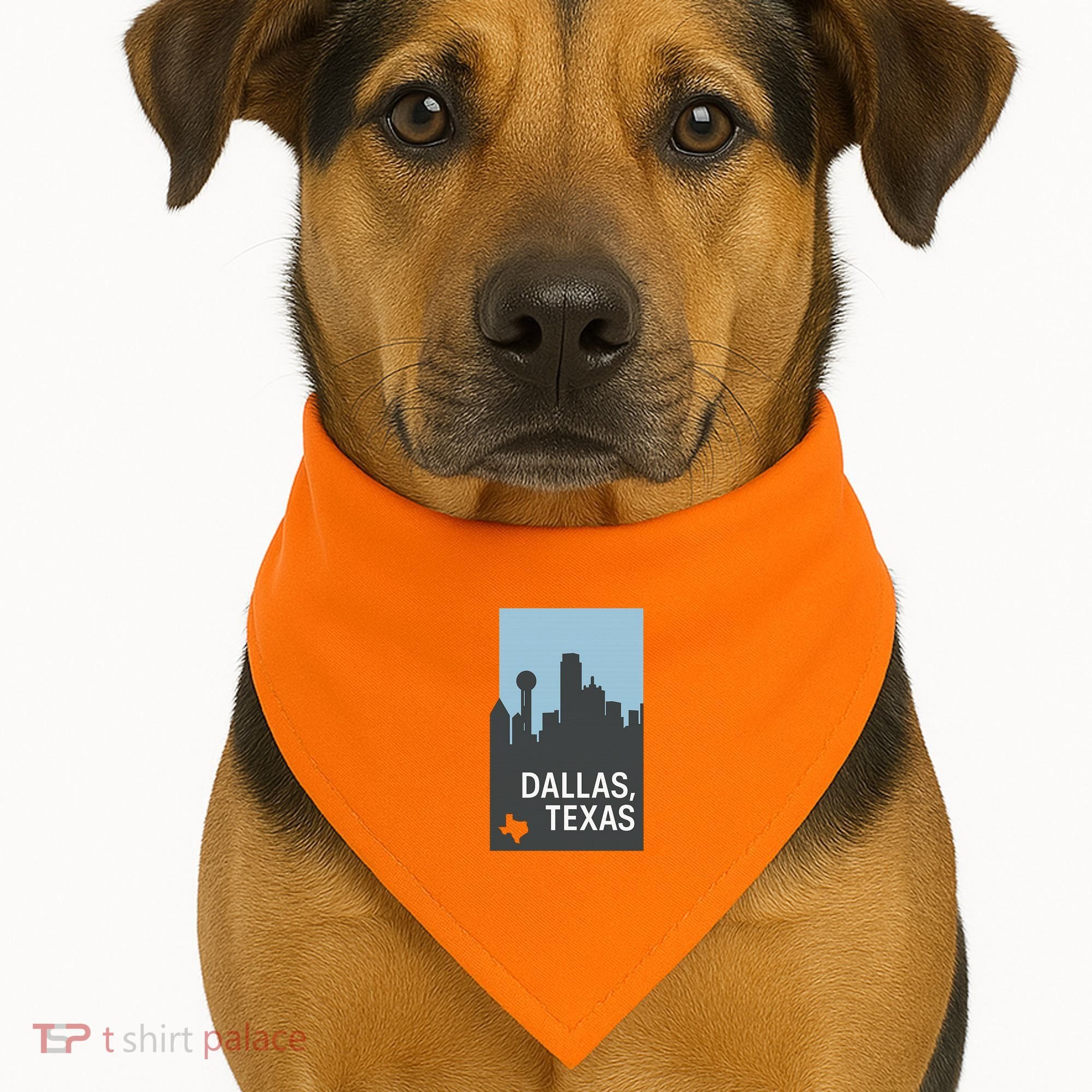 Dallas Texas Simple USA-Made Doggie Bandana