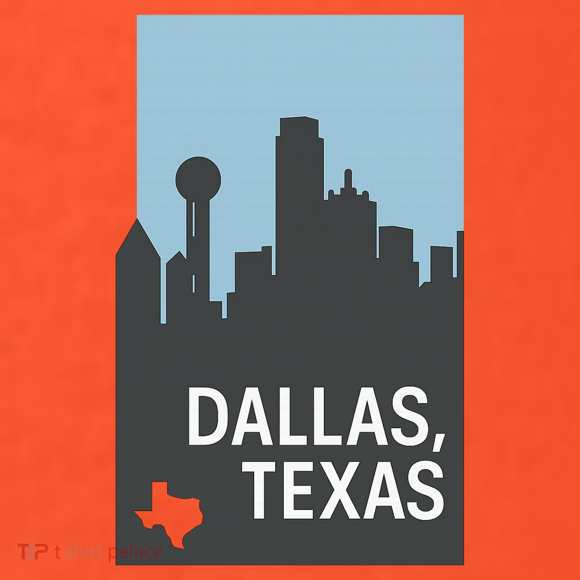 Dallas Texas Simple USA-Made Doggie Bandana