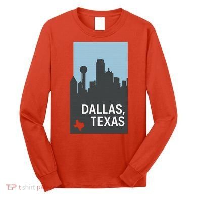 Dallas Texas Simple Long Sleeve Shirt
