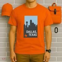 Dallas Texas Simple T-Shirt thumb 6