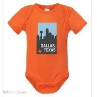 Dallas Texas Simple Baby Bodysuit thumb 0