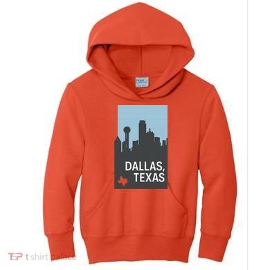 Dallas Texas Simple Kids Hoodie
