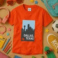 Dallas Texas Simple Kids T-Shirt thumb 3