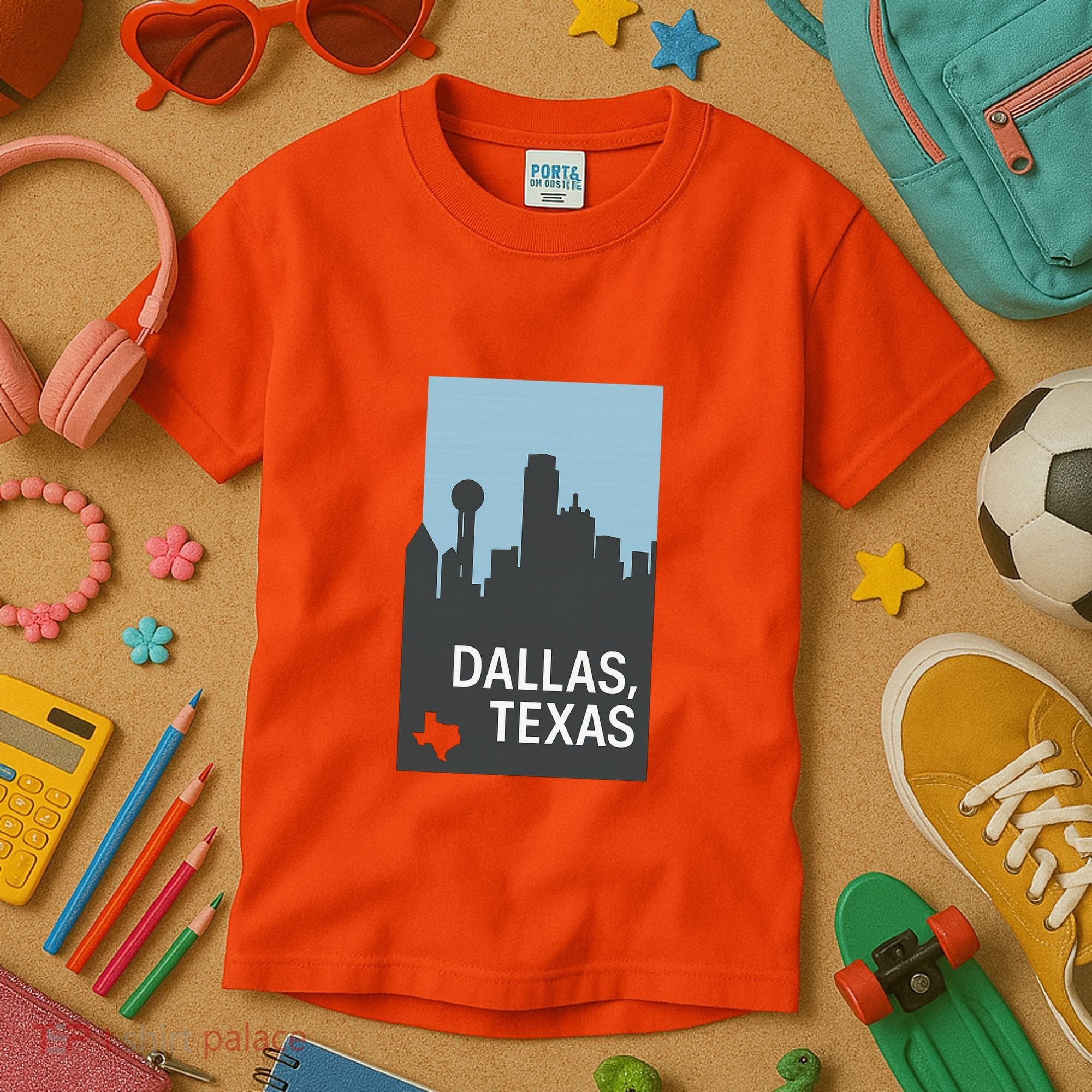 Dallas Texas Simple Kids T-Shirt