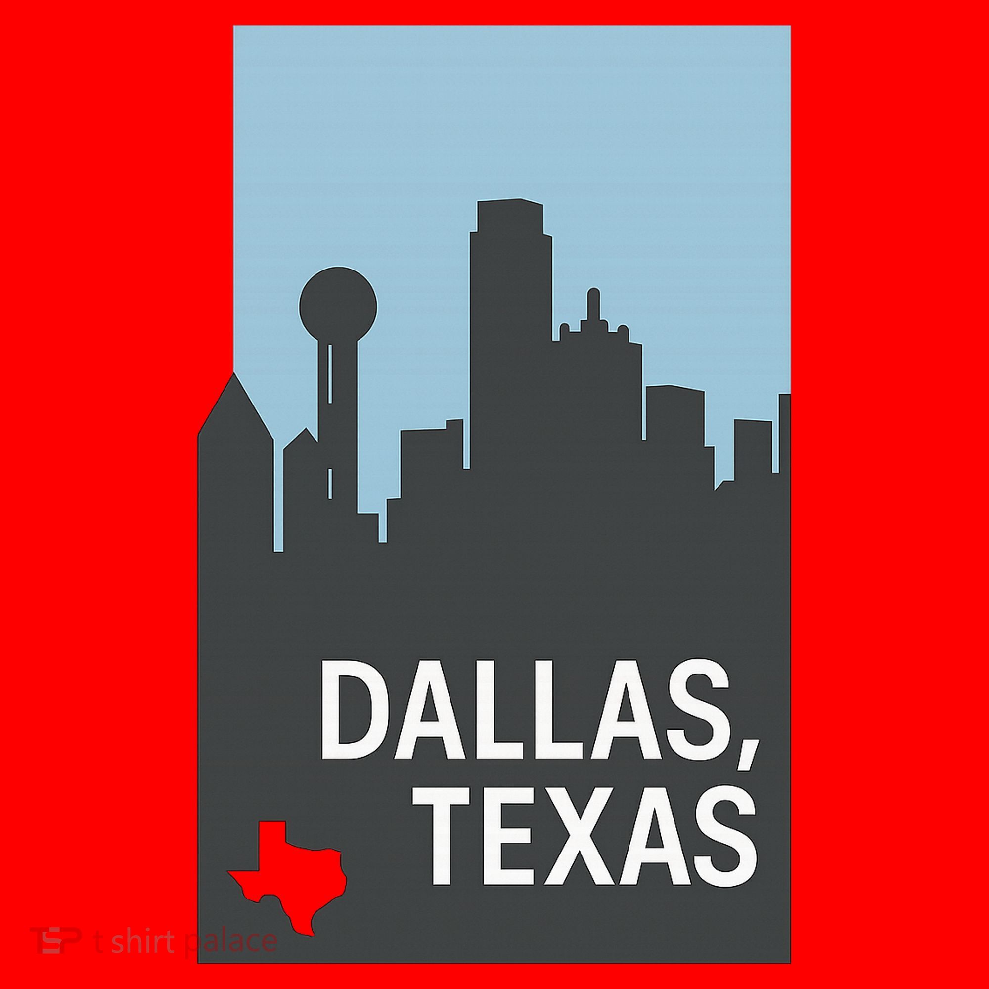 Dallas Texas Simple Santa Hat