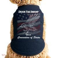 Drain The Swamp With A Convention Of States Doggie Tank thumb 0