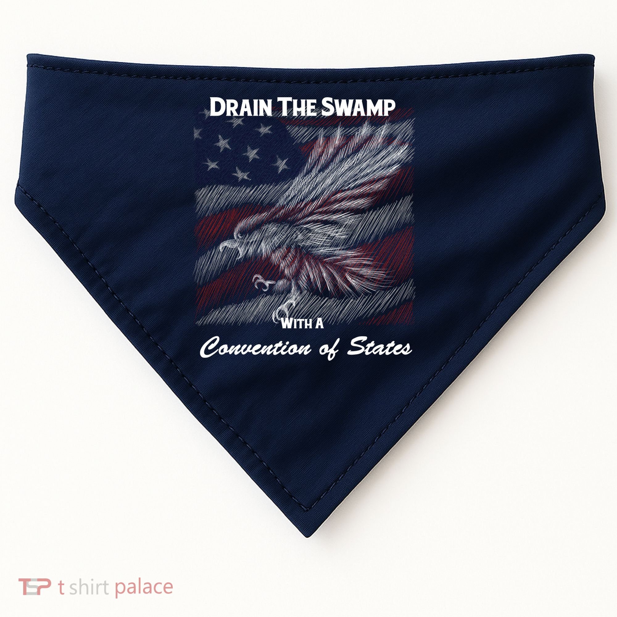 Drain The Swamp With A Convention Of States USA-Made Doggie Bandana