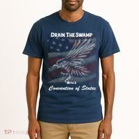 Drain The Swamp With A Convention Of States Tall T-Shirt thumb 2