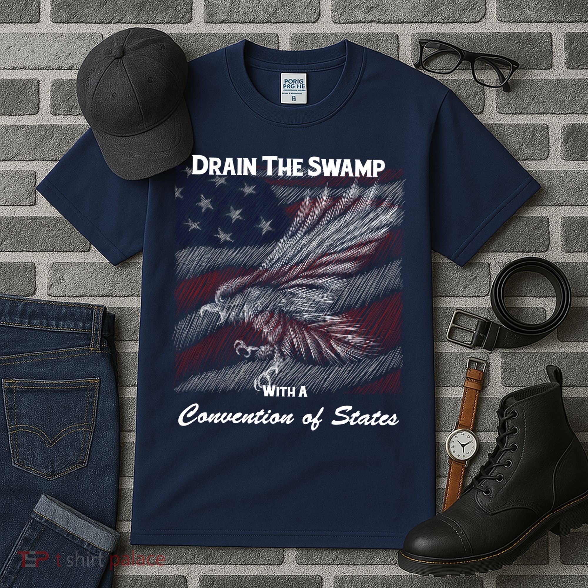 Drain The Swamp With A Convention Of States Tall T-Shirt