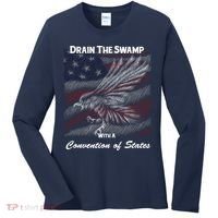 Drain The Swamp With A Convention Of States Women's Long Sleeve Shirt thumb 0