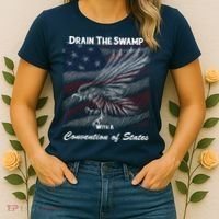 Drain The Swamp With A Convention Of States Women's T-Shirt thumb 2