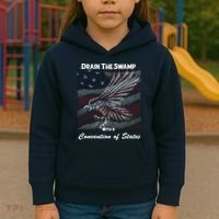 Drain The Swamp With A Convention Of States Kids Hoodie thumb 3