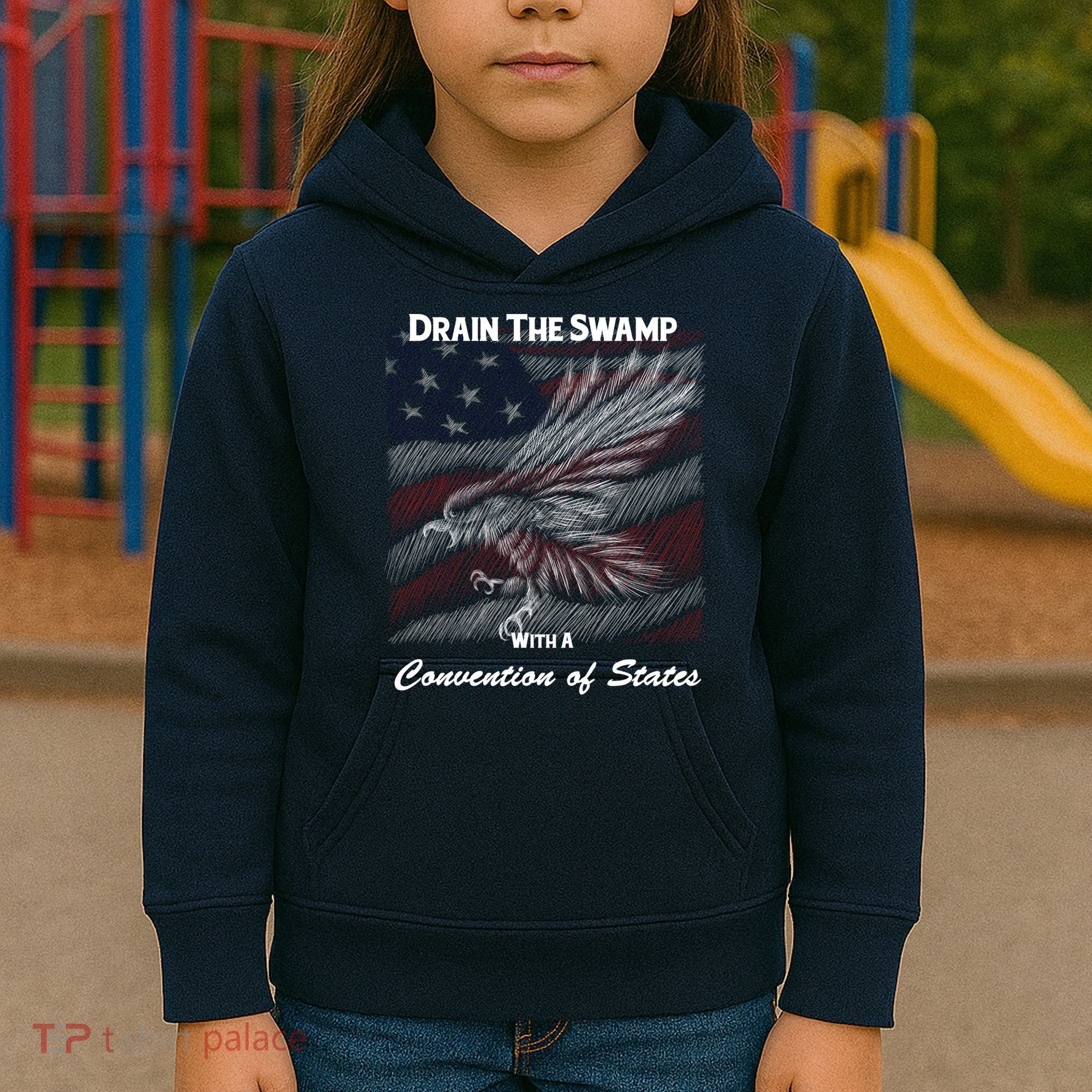 Drain The Swamp With A Convention Of States Kids Hoodie