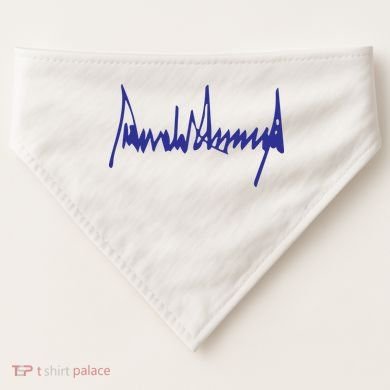Donald Trump Signature USA-Made Doggie Bandana