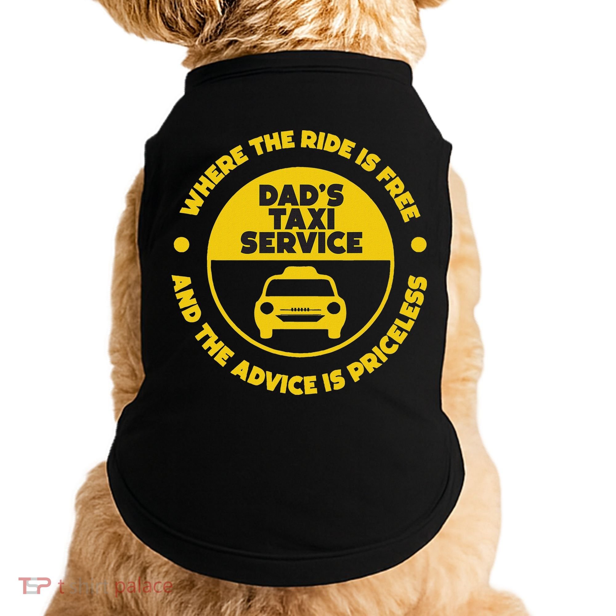 DadS Taxi Service Fathers Day Funny Dad Papa Chauffeur Cab Doggie Tank