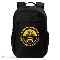 DadS Taxi Service Fathers Day Funny Dad Papa Chauffeur Cab Backpack thumb 0