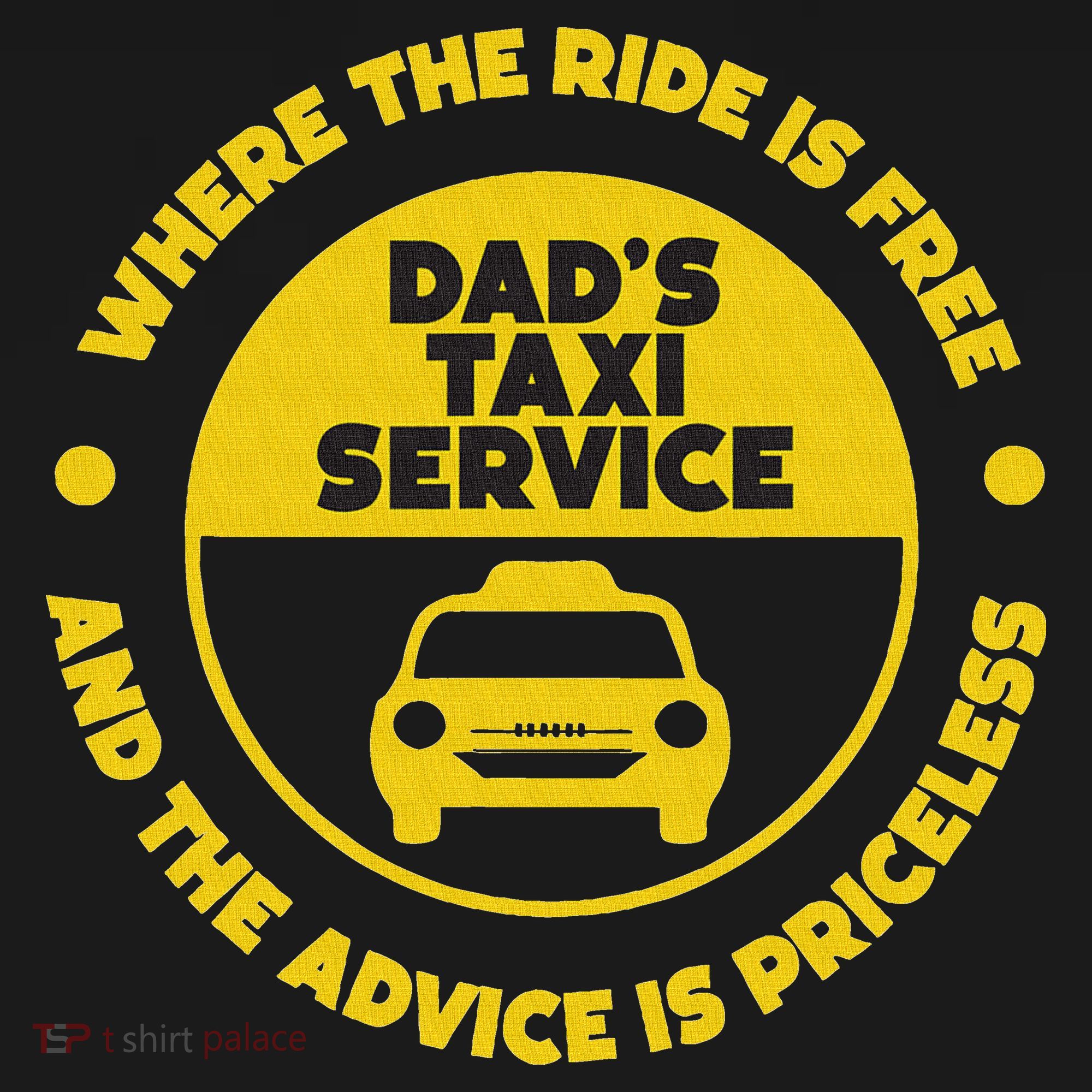 DadS Taxi Service Fathers Day Funny Dad Papa Chauffeur Cab Women's Hoodie