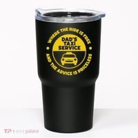 DadS Taxi Service Fathers Day Funny Dad Papa Chauffeur Cab Tumbler thumb 0
