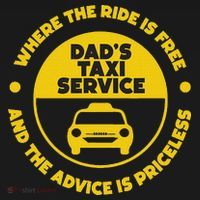 DadS Taxi Service Fathers Day Funny Dad Papa Chauffeur Cab Women's T-Shirt thumb 6