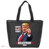 Donald Trump Shot Bulletproof Fight 2024 Election Tote Bag thumb 0