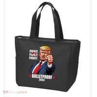 Donald Trump Shot Bulletproof Fight 2024 Election Tote Bag thumb 3