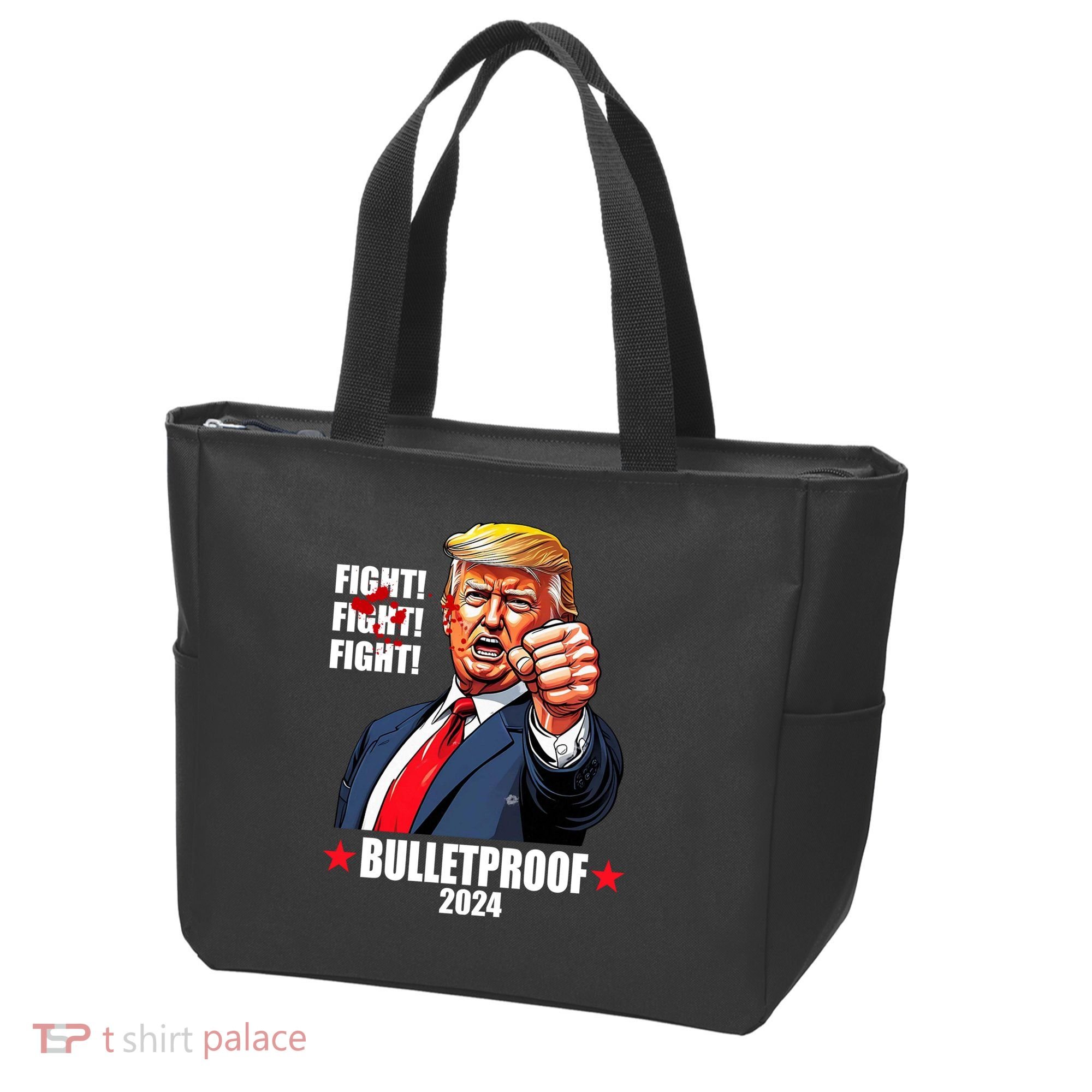 Donald Trump Shot Bulletproof Fight 2024 Election Tote Bag