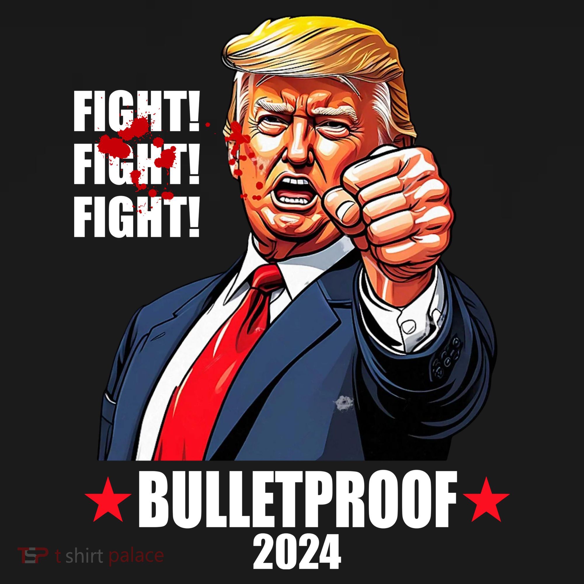 Donald Trump Shot Bulletproof Fight 2024 Election Tote Bag