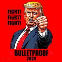Donald Trump Shot Bulletproof Fight 2024 Election Santa Hat thumb 1